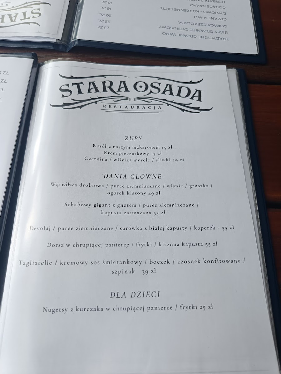 Menu Restauracja Stara Osada-1